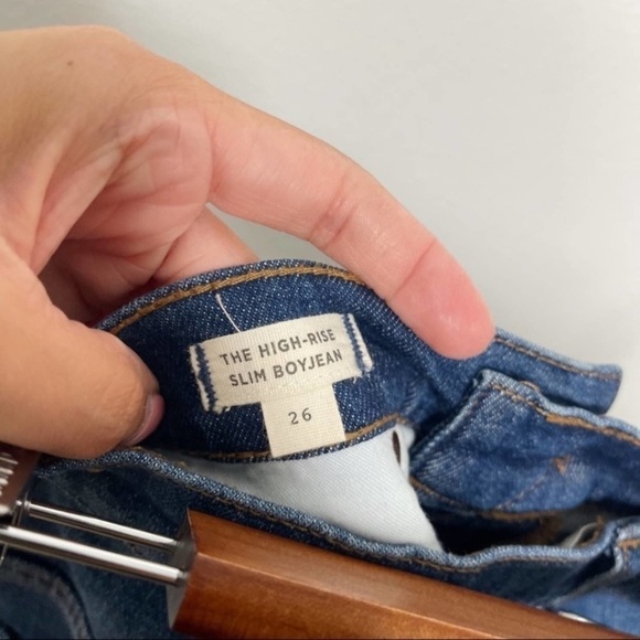 Madewell High‎ Rise Slim Boyjean size 26 jeans - Picture 3 of 16